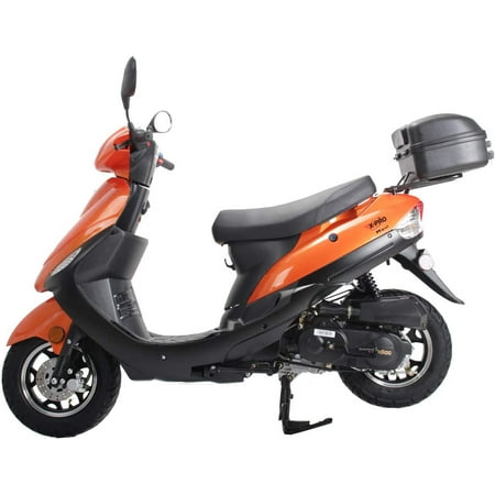 X-Pro Brand New 50cc Gas Moped Scooter, 10" Aluminum Wheels Electric/Kick Start Assembled in Create