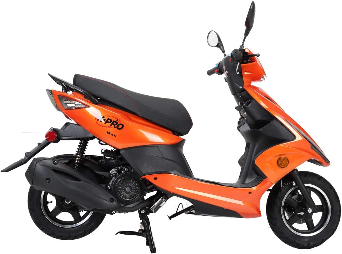 XPro Brand New Bali 150cc Gas Powered Moped Scooter, 10" Aluminum