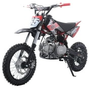 X-Pro Brand New Bolt 125cc Gas Pit Dirt Bike, 4-Speed Manual Transmission, Kick Start, 14"/12" Tires