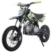 X-Pro Brand New Bolt 125cc Gas Pit Dirt Bike, 4-Speed Manual Transmission, Kick Start, 14"/12" Tires