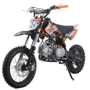 X-Pro Brand New Bolt 125cc Gas Pit Dirt Bike, 4-Speed Manual Transmission, Kick Start, 14"/12" Tires