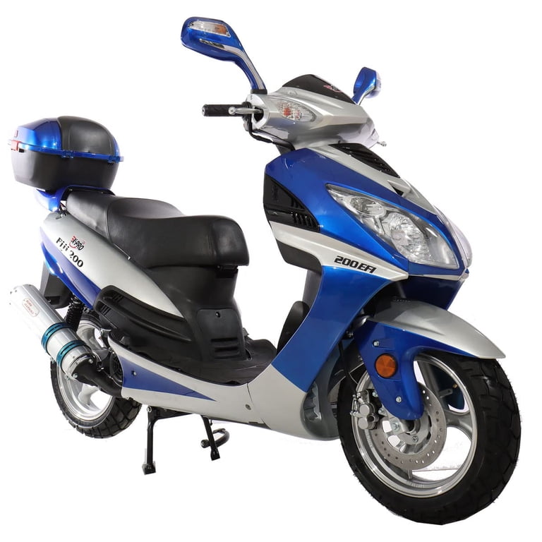 X-Pro Fiji 200cc Gas Moped Scooter, CVT Transmission, 13