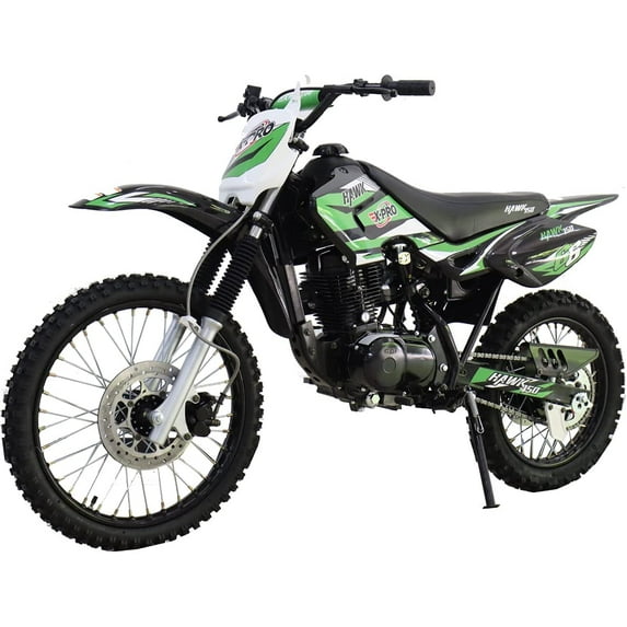 X-Pro Brand Hawk Gas 150cc Dirt Bike, Green