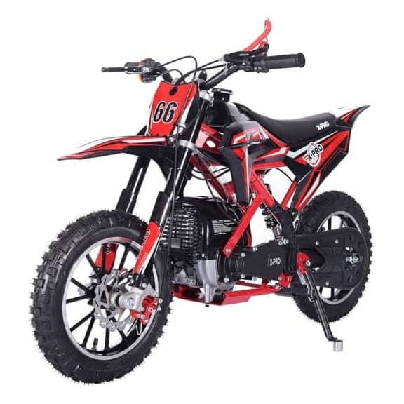 X-Pro Brand New Hawk 40cc Gas Power 4 Stroke Mini Pit Dirt Bike Pull Start for kids with 10" Wheels