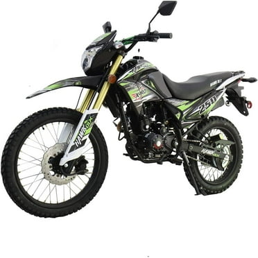 X-Pro Brand New Hawk Dlx 250cc Dirt Bike, 5 Manual Transmission Electric/Kick Start, 21"/18" Wheels