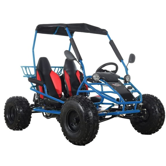 X-Pro Brand New Rover 150 Go Kart with 3-Speed Semi-Automatic Transmission w/Reverse, Big 19"/18" Wheels!