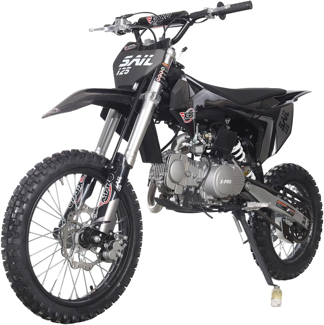 X-Pro Adult Gasoline Powered 125cc Dirt Bike, 4-Speed Manual