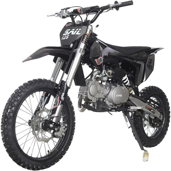 X-Pro Storm Semi S3 Gasoline 125cc Dirt Bike - Black