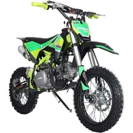 X-Pro Storm Gasoline 125cc 4-Stroke Dirt Bike - Green