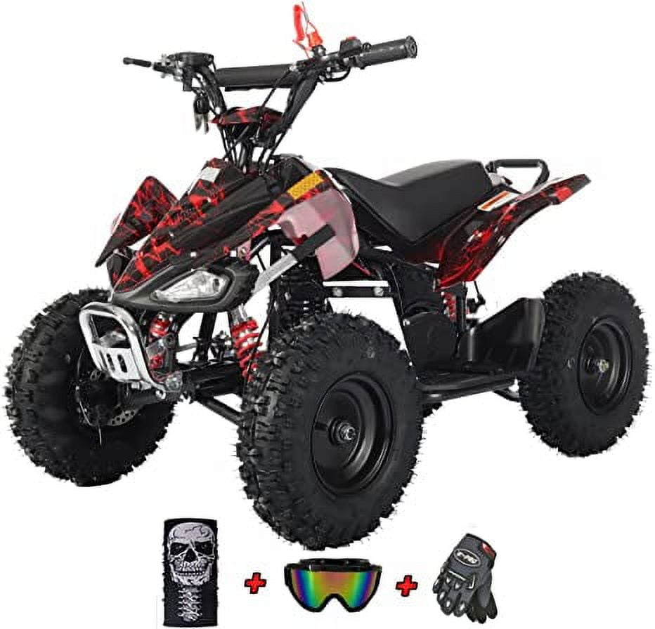 xtremepowerus 50cc size gas kids atv sport youth quad manual pull start