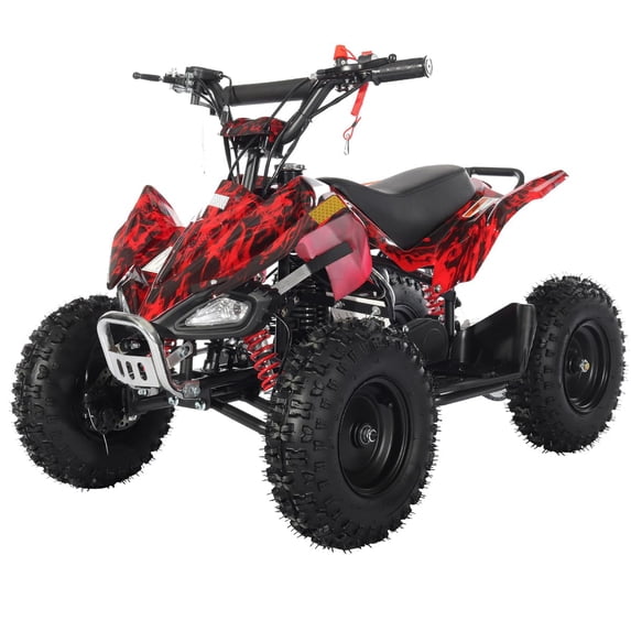 X-Pro Brand New Thunder 40cc Mini Gas ATV for Kid with 4 Stroke Pull Start, Disc Brake 6" Tires