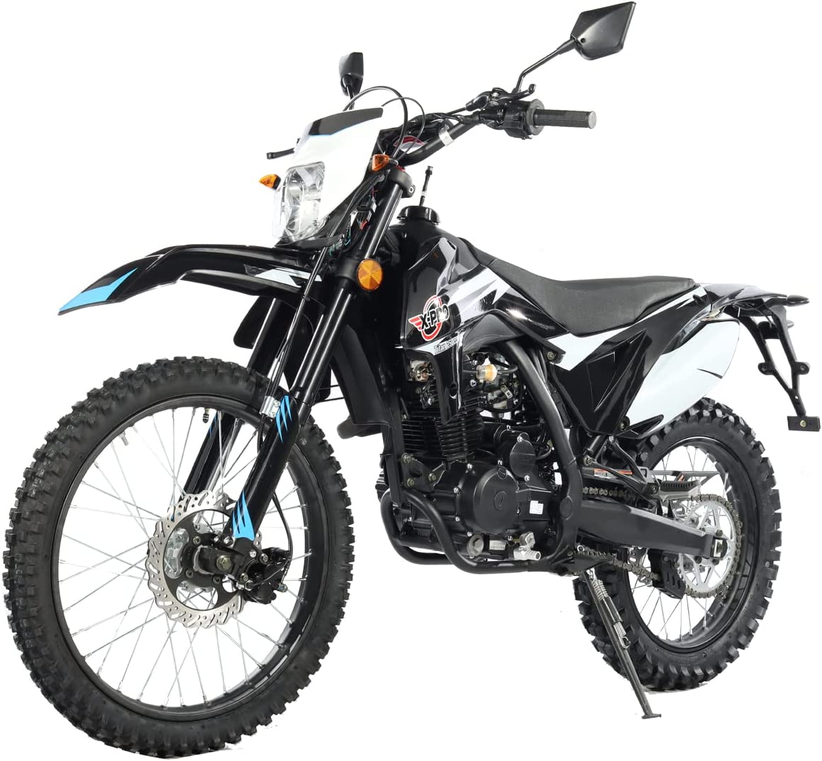 X-Pro Brand New Titan Dlx 250cc Dirt Bike, All Lights and 5 Manual Transmission, Electric/Kick Start