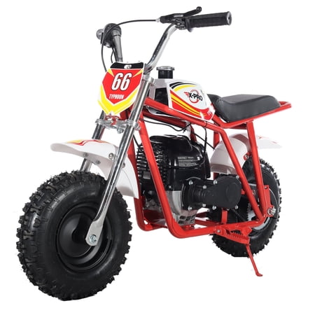 X-Pro Brand New Typhoon 40cc Gas Pit Dirt Bike, 4 Stroke Mini Motorcycle for Kids with Pull Start