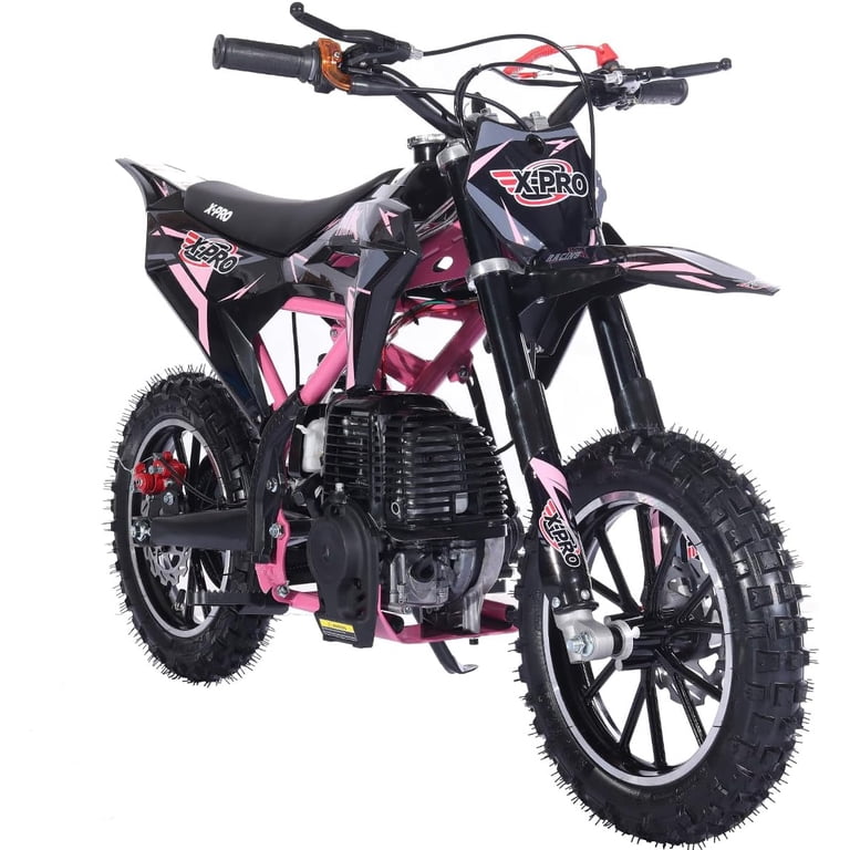 X-Pro 40cc Gasoline 4Stroke Mini Dirt Bike, Hawk Upgrade w/ Pull