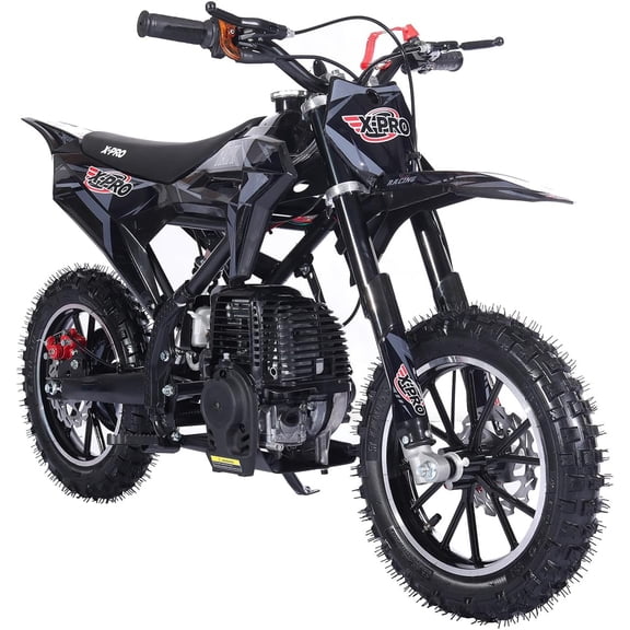 X-Pro Brand New Upgraded Hawk 40cc Gas Powered 4 Stroke Mini Pit Dirt Bike with Pull Start for kids 10" Wheels