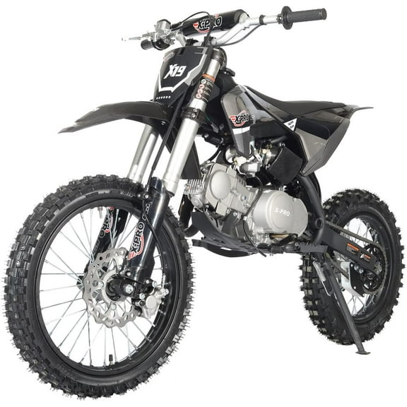 X-Pro Brand New X19 125cc Dirt Bike with 4 Speed Semi-Automatic Transmission, Kick Start 17"/14" Tires