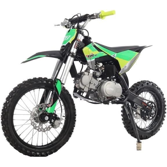 X-Pro Brand New X9 125cc Pit Dirt Bike with 4-Speed Manual Transmission Kick Start 17"/14" Tires