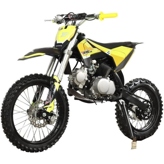 X-Pro Brand New X9 125cc Pit Dirt Bike with 4-Speed Manual Transmission Kick Start 17"/14" Tires