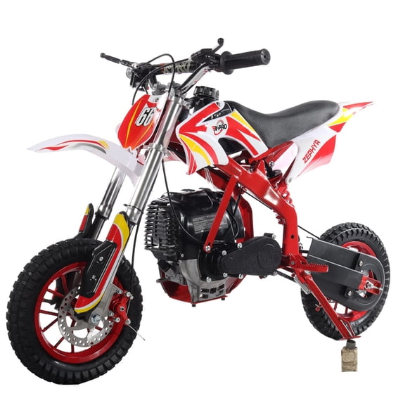 X-Pro Brand New Zephyr 4 Stroke 40cc Gas Pit Dirt Bike, Mini bike for Kids, Pull Start 10" Wheels