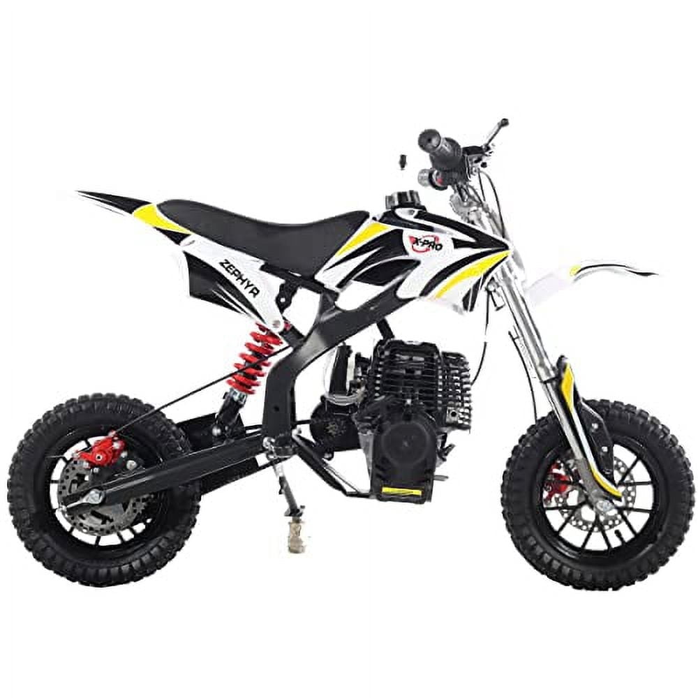 チビ〜 X-Pro 40cc Gas Mini Dirt Bike, 4-Stroke Pull Start Engine, Zephyr