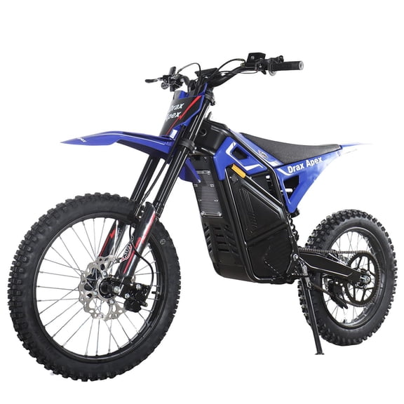X-Pro Drax Apex Adult Electric Dirt Bike, 10000W Mid-Drive Motor, 72V 35Ah Removable Battery, Up to 55 MPH, 19"/17" Tires