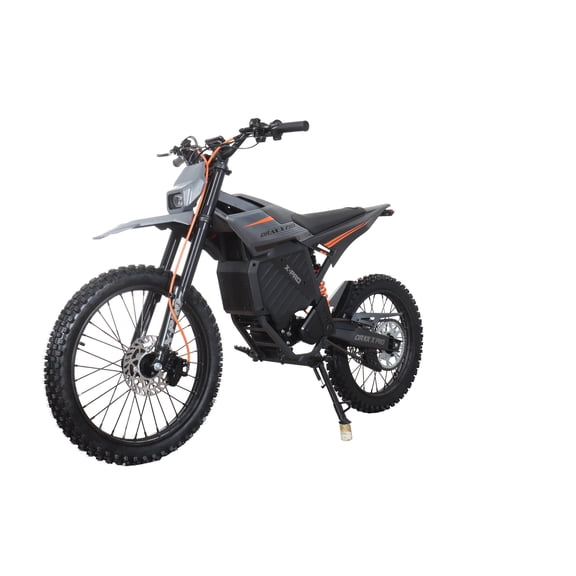 X-Pro Drax X Pro 5000W Electric Dirt Bike for Teens & Adults, 72V 30Ah Removable Battery Off‑Road E‑Bike Motorcycle, Adjustable 3 Speed Modes with 19"/17" Wheels