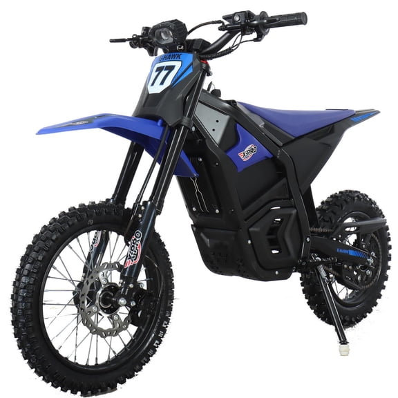 X-Pro E-Hawk 3500W Electric Dirt Bike for Adults & Teens - Powerful Brushless Motor with 14"/12" Off-Road Tires!