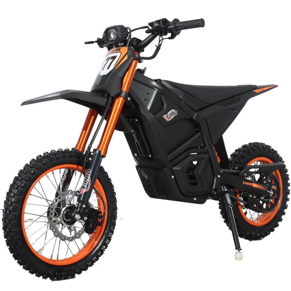 X-Pro E-Hawk 3500W Electric Dirt Bike for Adults & Teens - Powerful Brushless Motor with 14"/12" Off-Road Tires!