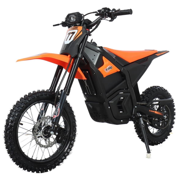 X-Pro E-Hawk 3500W Electric Dirt Bike for Adults & Teens - Powerful Brushless Motor with 14"/12" Off-Road Tires!