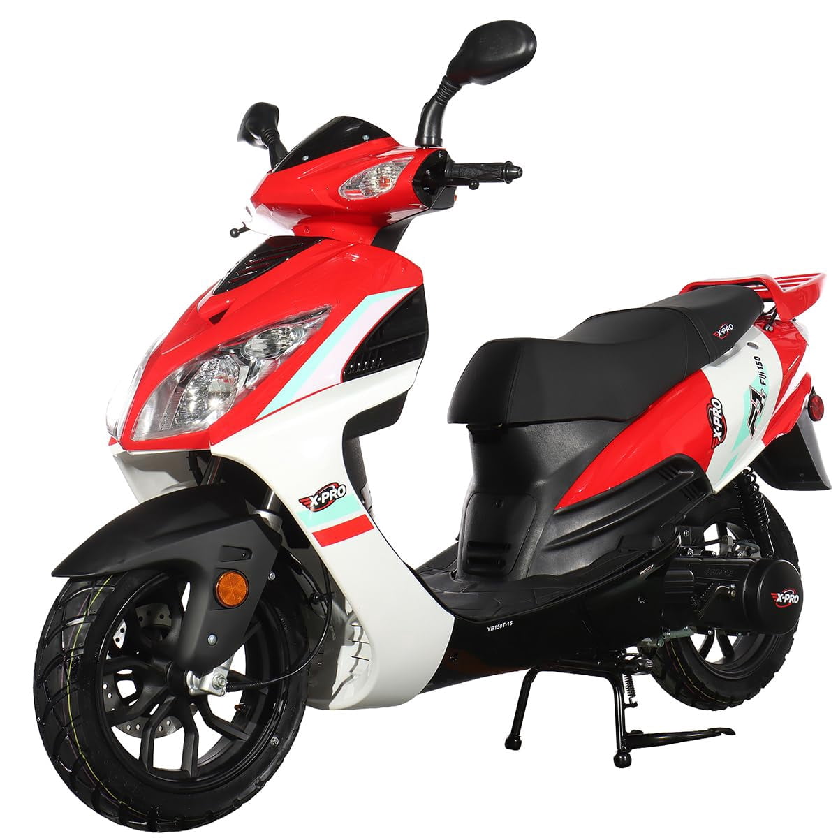 Automatic Kick X-Pro Fiji 150cc Gas Moped for Adults with 13