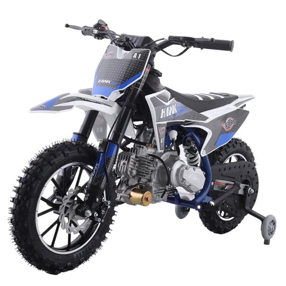 X-Pro Hawk 60 Dirt Bike with CVT Transmission, Electric Start, Disc Brake! 10" Wheels!