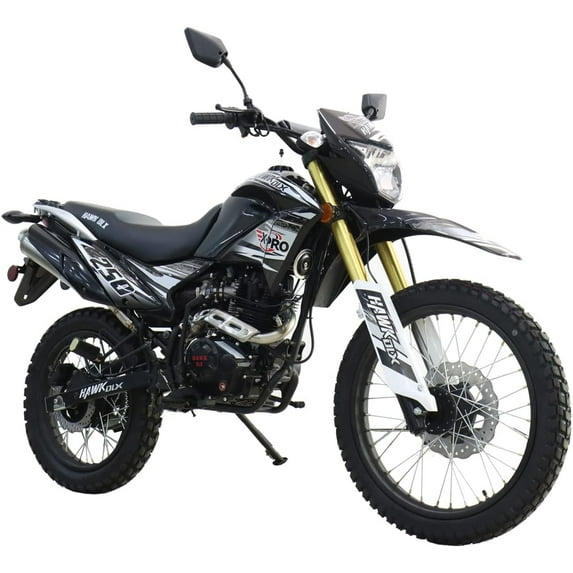 X-Pro Hawk DLX 250cc Dirt Bike, Black