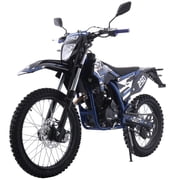 X-Pro Knight DLX 250 Dirt Bike Zongshen Brand Engine with All Lights and 5-Speed Manual Transmission, Electric/Kick Start! Big 21"/18" Wheels!