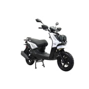 X Pro Lanai 150 Gas Moped with 12" Alloy Wheels, Electric & Kick Start, Front Disc Brake, Automatic Transmission   Underseat Storage, Dual Headlights