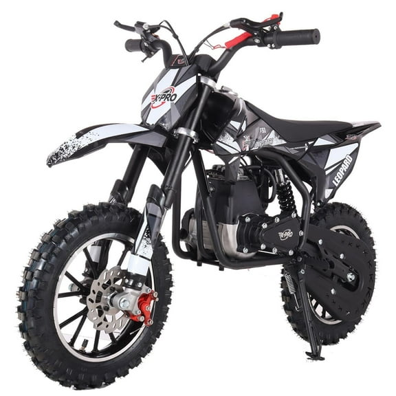 X-Pro Leopard 40 Mini Gas Dirt Bike, Gas Power 4 Stroke Dirt Bike! 40CC Pit Bike, Pull Start, 10" Wheels!