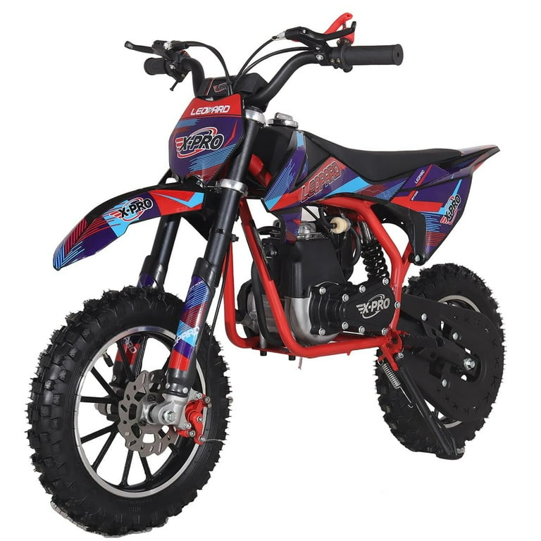 X-Pro Leopard 40 Mini Kids Dirt Bike, Gas Power 4 Stroke Pit Bike