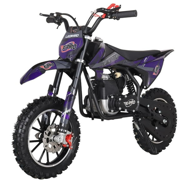 X-Pro Leopard 40 Mini Kids Dirt Bike, Gas Power 4 Stroke Pit Bike! Easy Pull Start, 10" Wheels! 2025 New Version!