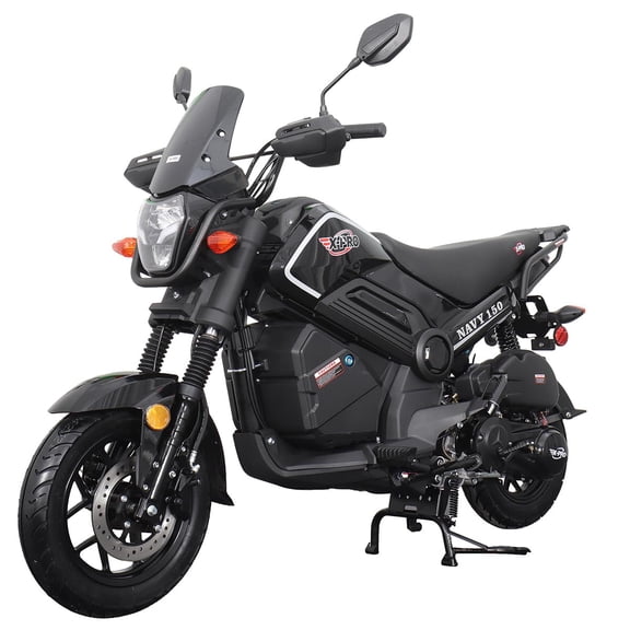 X‑Pro Navy 150cc Automatic Motorcycle – CVT Scooter with Electric & Kick Start, LED Lights, Aluminum Wheels, 149.6cc Air‑Cooled Engine