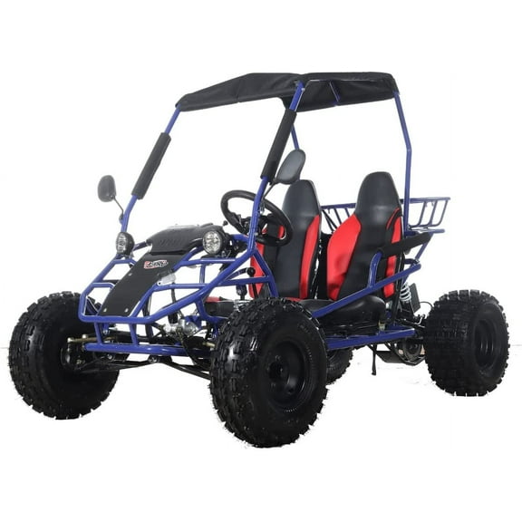 X-Pro New Rover 125cc Gas Powered Go Kart 3 Semi-Automatic Transmission w/Reverse Big 18"/19" Wheels