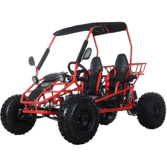 X-Pro New Rover 125cc Gas Powered Go Kart 3 Semi-Automatic Transmission w/Reverse Big 18"/19" Wheels