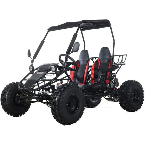 X-Pro New Rover 125cc Gas Powered Go Kart 3 Semi-Automatic Transmission w/Reverse Big 18"/19" Wheels