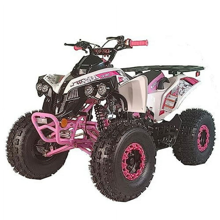 X-Pro 125cc Kids Four Wheeler Quad, Gas Powered ATV with Automatic