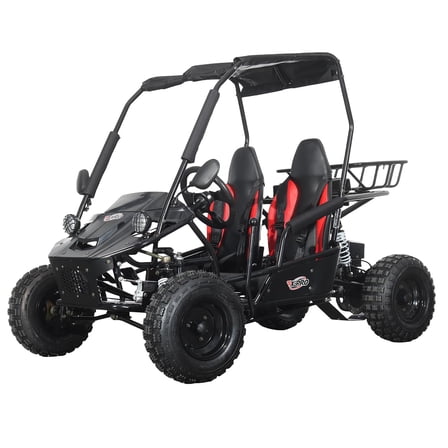 X-Pro Rover 110cc Gas Go Kart with Automatic Transmission w/Reverse, LED Headlights, Big 16" Wheels!