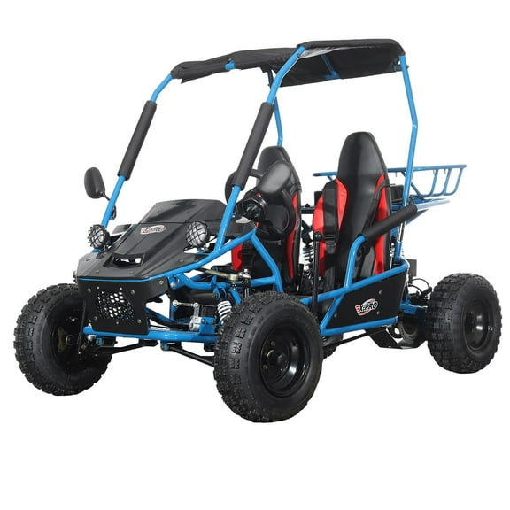 X-Pro Rover 110cc Gas Go Kart with Automatic Transmission w/Reverse, LED Headlights, Big 16" Wheels!