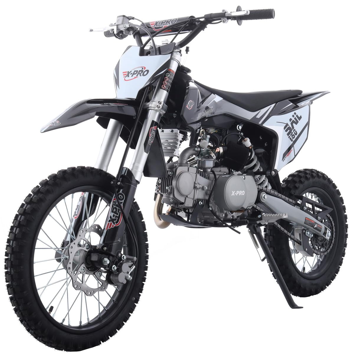 X-Pro Sail 150 Dirt Bike Zongshen Brand Engine with 4-Speed Manual Transmission! Kick Start, Big 17"/14" Tires! Assembled and Tested!