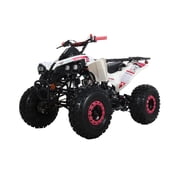 X-Pro Storm 125cc ATV Gas Powered Teen Quad, Automatic D-N-R Transmission with Reverse, 119.6cc 4-Stroke Engine, Remote Kill Switch, LED Headlight, 19/18 Tires Pink/Pink