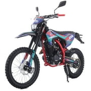 X-Pro Storm DLX 250 Dirt Bike with Zongshen Brand Engine 5-Speed Manual Transmission, Electric/Kick Start! Big 19"/16" Wheels!