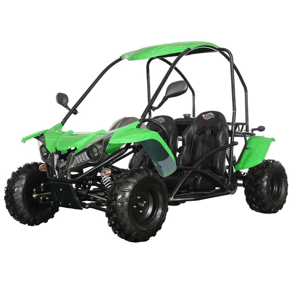 X-Pro Talon 125cc Go Kart with 3-Speed Semi-Automatic Transmission w/Reverse, LED Headlights, Big 18" Wheels! Hardtop Roof!