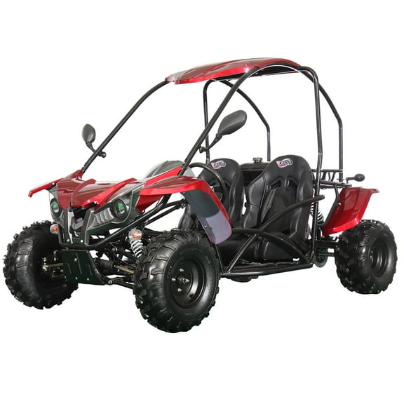 X-Pro Talon 125cc Go Kart with 3-Speed Semi-Automatic Transmission w/Reverse, LED Headlights, Big 18" Wheels! Hardtop Roof!