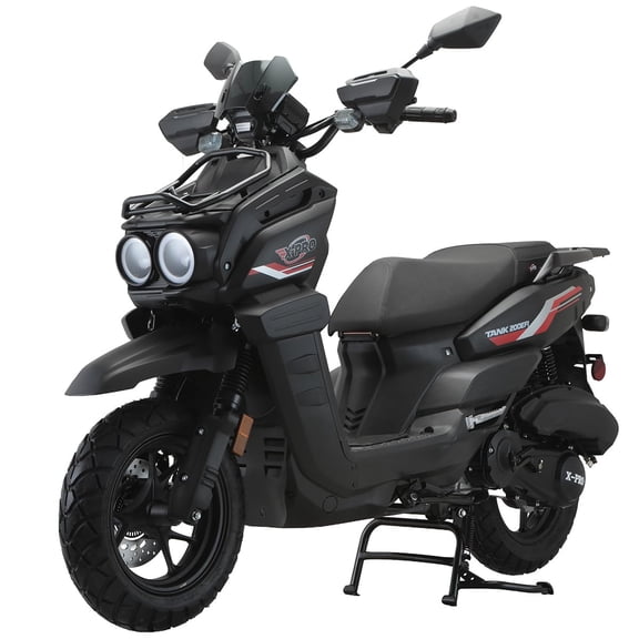 X‑Pro Tank 200 EFI 200 Gas Moped with EFI, Automatic Transmission, 12" Alloy Wheels, LED Lights & LCD Display